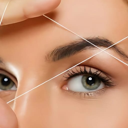 Achieve perfectly shaped eyebrows with threading at Bristol Beauty Line