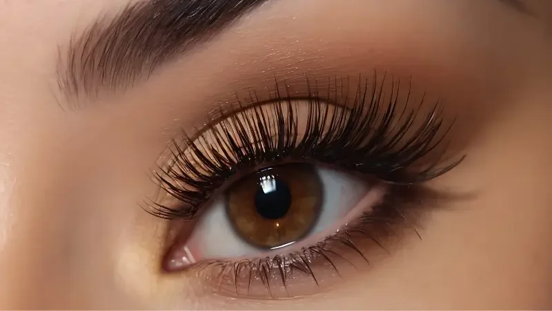 Brown Eyelash Extensions